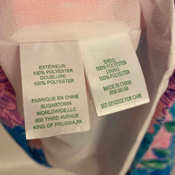 Lilly Pulitzer Tabby Shift Dress in Multi Beach House Blooms sz XS - Picture 6 of 6